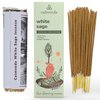 White Sage Incense Sticks for Cleansing - (80 Scent Sticks) Charcoal Free, Made from Upcycled Flowers | Protection Incense to Cleanse Negative Energy