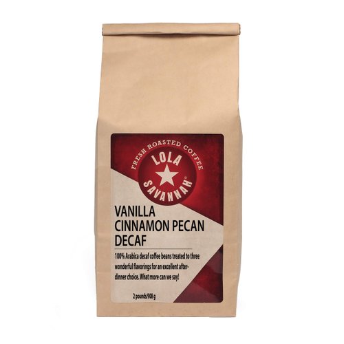 Lola Savannah Vanilla Cinnamon Pecan Ground Decaf Coffee, 2lb