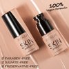 FOCALLURE 2 Pcs Liquid Foundation, Skin Evolution Foundation + Concealer, Full Coverage Foundation Makeup, Durable, Waterproof, Oil-Control, Hides Wrinkles & Lines, Warm Beige
