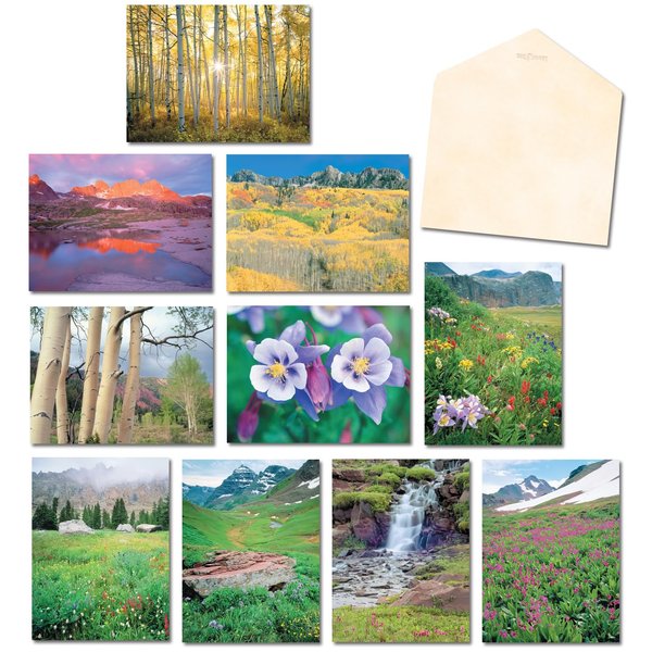 Leanin' Tree, John Fielder's Colorado, Blank Cards and Envelopes, Blank Greeting Cards Assortment Box, Blank Note Cards (20 Blank Cards, 22 Envelopes)