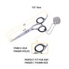 Sightwing hair scissors 7 Inch-Japnese Stainless Steel Razor Edge Barber Shears, Hair Cutting Shear, Hair Cutting Scissors, and Hair scissors Professional for Men/Women/Barber/Salon (Silver)