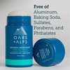 Oars + Alps Aluminum Free Deodorant for Men and Women, Dermatologist Tested, Travel Size, Deep Sea Glacier, 1 Pack, 2.6 Oz