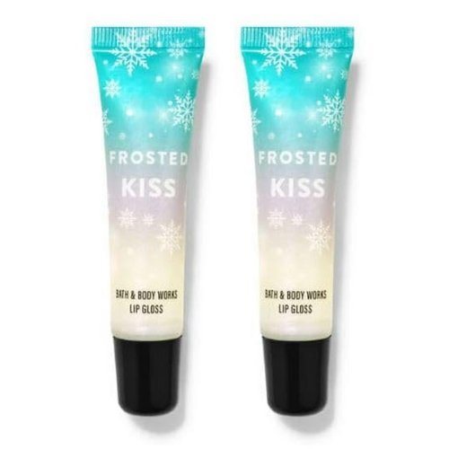 Generic Bath Body Works Frosted Kiss Lip Gloss - Set of 2 (.47 Oz Each), Red