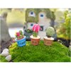 7 in 1 Dollhouse Decoration Plant Pots Miniature Green Potted Miniature Bonsai Model Dollhouse Accessories Decor,1 12 Scale Doll House Miniature Plant Model (7 dersert Plants Bots)