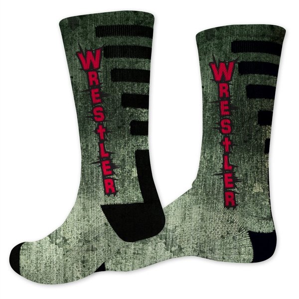 VictoryStore Wrestling Performance Crew Sock - Design 2 (medium)