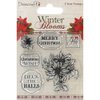 Dovecraft Winter Blooms, Poinsettias Clear Stamps, Multi-Colour