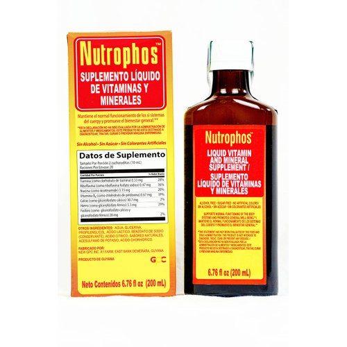 Nutrophos- Liquid Vitamin and Mineral Supplement (200ml)