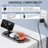 3 in 1 Wireless Charger for iPhone, Foldable Charging Station for Magsafe for iPhone 16/15/14/13/12/Pro Max/Pro/Mini/Plus, Apple Watch 10/9/8/7/SE/6/5/4/3/2/1/Ultra2/Ultra, AirPods pro/2/3/4 (Black)