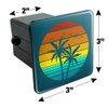 GRAPHICS & MORE Sunset with Palm Trees Graphic Tow Trailer Hitch Cover Plug Insert