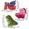 3 PACK Dinosaur Hair Clip, Acrylic Hair Clip, Acetate hair clips, Y2k Accessories Cute Small Hair Clips for Thick Hair for Women Girls(Style 2)