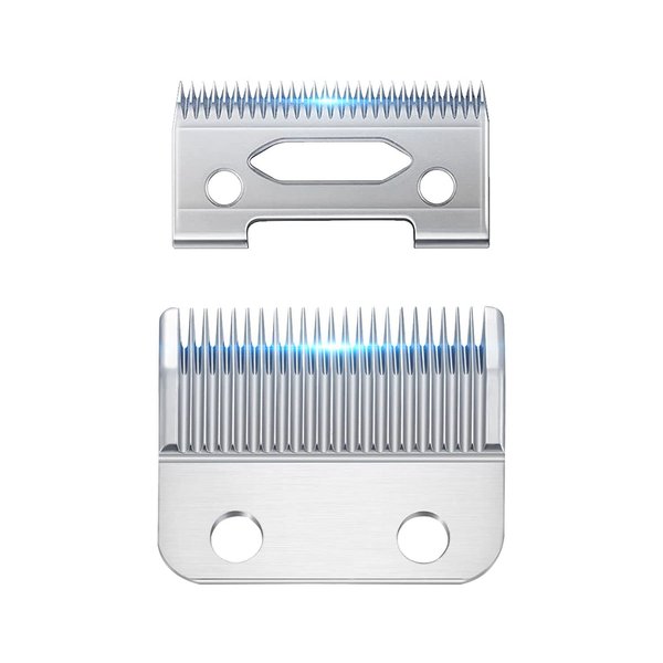 Roziapro Replacement Blade for Hair Clipper Detachable Trimmer Blades Wide Senior Clipper Blades Adjustable Hair Fade Blades 2-Hole Profession Barber Clippers Replacement Blade Set