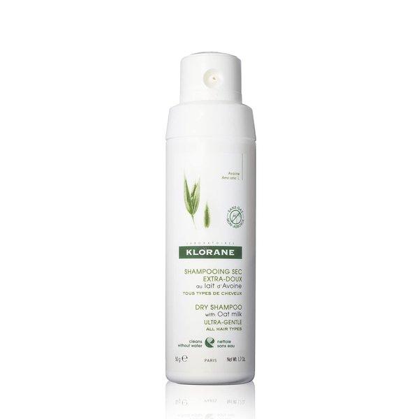 Klorane - Dry Shampoo Powder With Oat Milk - Eco Friendly Non-Aerosol Formula - Gentle Formula Instantly Revives Hair - Paraben & Sulfate-Free - 1.7 fl. oz., Yellow