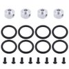 Hobbypark 4pcs RC Airplane Prop Saver 3.17mm with Screws Rubber O Rings Kit for Electric Engine Brushless Motor Shaft E Plane Replacement Parts