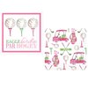 Ladies Golf Themed Party Napkins- 40 Count | 2 packs of 20CT Beverage Napkins | Eagle Birdie Par & Girly Golf Designs, 5" x 5"