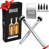 Beer Chiller Sticks for Bottles Set | 3 Stainless Steel Cooling Chillers | Christmas Gift Accessories | Cooler Gag Idea for Mens Birthday Gifts