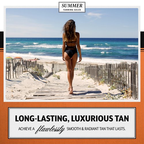 Summer Gelée SPF 4 – Hydrating Tanning Gel – Moisturizing, Quick Absorb for Faster, Darker Tan with UVA/UVB Protection – 3.12 FL OZ (1 Pack)