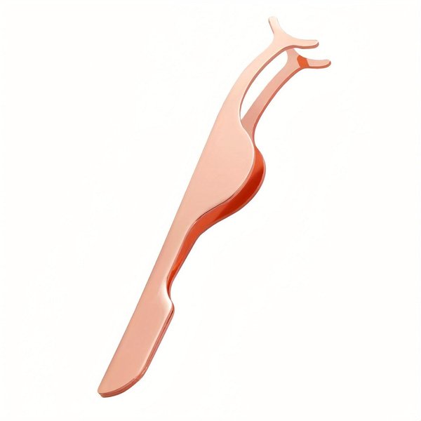 Eyelash Applicator Tool Eyelash Extension Tweezers Remover Clip Tweezers Nipper for False Lashes(Rose)