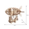 Rolife 3D Wooden Assembly Puzzle Wood Craft Kit-DIY Model Toy-Home Decoration-Best Educational Christmas Birthday Day Gift for Boys Girls Friends Son Adult (Airship)