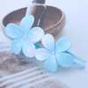 Vacaonio French Flower Hairclip for Women Large Acrylic Flower Alligator Hair Clip Claw Blue Flower Hair Clips Flower Non Slip Hairclips Barrette Flower Long Curly Hair Clip Decorative