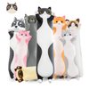 NXNYNZ Long Cat Plush Pillow, 35.4in Cute Black Cat Plushie Stuffed Animals Body Pillow, Kawaii Kitten Soft Plushie Doll Toy Birthday Gift for Kids Girlfriend