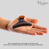 Parcelona French Flat Salon Style Medium 3 1/4 Inch Covered Spring Tortoise Jaw Hair Claw Clip Clutcher Clamp Clasp