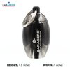 EARasers Earplugs Keychain Carrying Case - Aluminum Waterproof Ear Plugs and Pills Holder (Black)