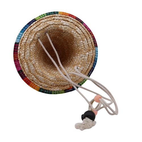 AWOCAN Pet Straw Hat Funny Mexican Sombrero Cap Party Decorations for Birthday for Small Pets/Puppy/Cat
