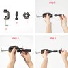 Traininghead 26"-28" Mannequin Head Hair Styling Training Practice Head Manikin Cosmetology Doll Head Synthetic Fiber Hair Hairdressing Training Model with Free Clamp Stand