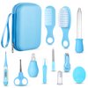 Baby Grooming and Health Kit, Lictin Nursery Care Kit, Newborn Safety Health Care Set with Hair Brush,Comb,Nail Clippers and More for Newborn Infant Toddlers Baby Boys