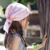 Peppercorn Kids Girls Pre-tied Bandana Head Scarf- Floral - Rosy Pink (Age 3-8 Y)