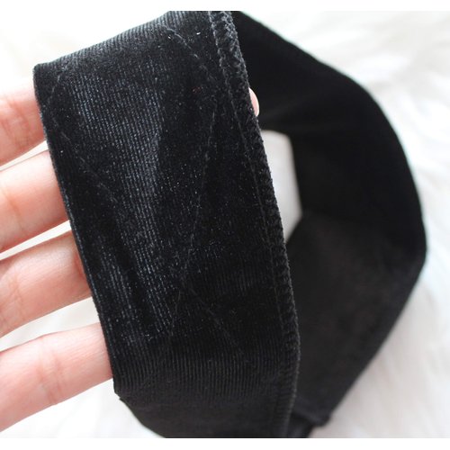 Bamutu Wig Grip Headband for Women Adjustable Velvet Wig Grip Bands Non Slip Extra Hold Wig Head Hair Band to Keep Wig Secured(Black)