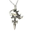 Fantasy RPG Lion Cross Pendant and Necklace