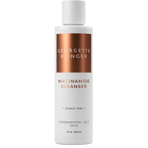 Georgette Klinger Niacinamide Cleanser - Gentle Daily Face Wash, Minimize Pores, Breakouts, Acne, Redness, Brightens, Oil Control, With Salicylic Acid, for Normal, Combination, Oily Skin - 6.7 oz