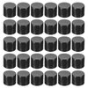 PATIKIL 20/410 Replacement Flip Caps, 30Pcs Inner Dia 0.8" Plastic Reusable Non-Spill Bottle Lid for Paint Dispensing Squeeze Shampoo Drinking Bottles, Black
