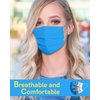 FriCARE 100Pcs Colorful 4 Ply Disposable Masks, Individually Wrapped Face Mask for Adults Women Men, Bright 10 Colors