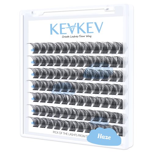 Lash Clusters 84 Pcs Cluster Lashes Eyelash Clusters DIY Cluster Eyelash Extensions Individual Lashes Thin Band & Soft(Haze,D-16mm)