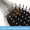TIESOME Hair Brush Cleaner, Hairbrush Cleaner Tool with Stainless Steel Rake, Mini Hair Brush Remover, Small Hair Dirt Remover Brush for Home and Salon Use