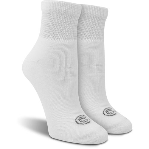 Doctor's Choice Women's Diabetic Socks, Non-Binding, Circulatory, Cushioned, Ankle Socks for Swollen Feet, 4 Pack, White, Shoe Size 6-10, Diabetic Socks for Women Size 9-11