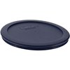 Pyrex 7201-PC 4-Cup Dark Blue Round Replacement Lids - 3 pack Made in the USA