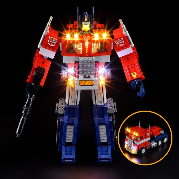 LIGHTAILING Light for Lego 10302 Optimus-Prime - Led Lighting Kit Compatible with Lego Building Blocks Model - NOT Included The Model Set