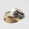 Iaceble Boho Silver Leaf Hair Tie Hairband Ponytail Holder Hair Rope Minimalist Leaf Hair Band Rope Metal Feather Hair Scrunchies Hair Tie Decorative Hair Accessories for Women and Girl Headdress