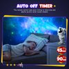 JUIARA Astronaut Star Galaxy Projector - Space Starry Night Light Nebula Ceiling Projection Lamp with Timer and Remote, for Kids Adults for Bedroom, Gaming Room, Room Decor