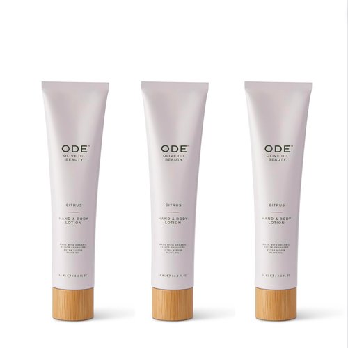 McEvoy Ranch Citrus Hand & Body Tube Lotion OZ (3-pack) by ODE Olive Oil Beauty, Travel Size, Organic EVOO, Everyday Hydration, California Made