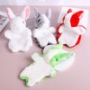 Bunny Hand Puppets Rabbit Plush Animals Toys for Kids Imaginative Pretend Play Storytelling (Gray)