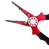 CRAZY SHARK Tackle Professional Aluminum Saltwater Fishing Pliers Tungsten Carbide Cutters (Red.T)