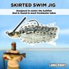 Lunkerhunt Skirted Swim Jig Fishing Lure, Shiner