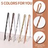 Teenitor Bobby Pins, 250Count Bobby Pins Brown for Women Girls, 2Inch Bobby Pins Black Blonde Brown Silver, Hair Pins Bobby Pins Blond Hair with Storage Box Bobby Pins Secure Hold