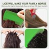 4 Pcs Head Hair Comb, 2 Pieces Lice Combs Double Sided，2 Pieces Removal Dandruff Comb with Metal Teeth. Professional Anti-Dandruff, No Damage to Hair