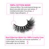 SY LASHES 16mm 3D Raal Mink Lashes Natural Look False Eyelashes Wispy Short Eye Lashes Fluffy Soft Reusable Luxury Volume 5D Fake Eyelashes (Angel, 4 pairs)