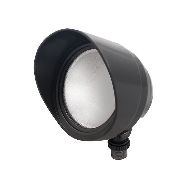 RAB Lighting BULLET12YA LED Bullet Flood, 12W, 800 lm, 3000 K (Warm), Bronze Finish
